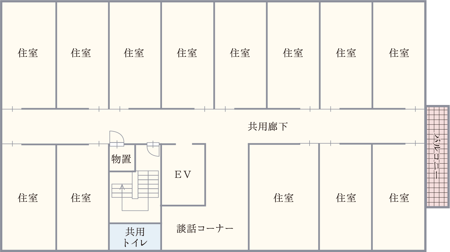 サービス付き高齢者向け住宅kaula(カウラ)の2F・3F平面図